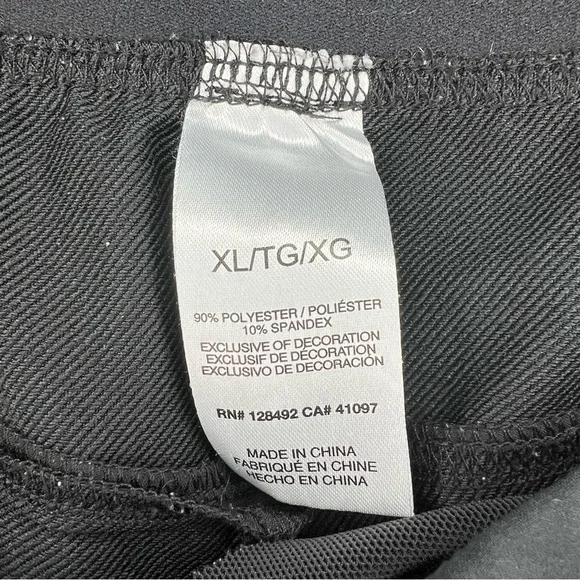 Greg Norman Black Elastic Waist Pull On Performance Golf Pants Stretch Womens XL - Picture 6 of 8